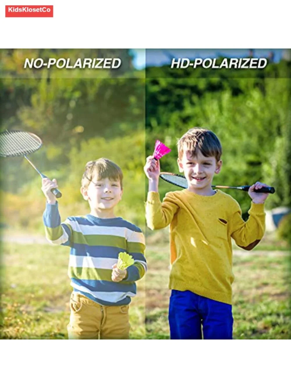 Kids Polarized Sunglasses with TPEE Unbreakable Frame - Sport Baseball Cycling